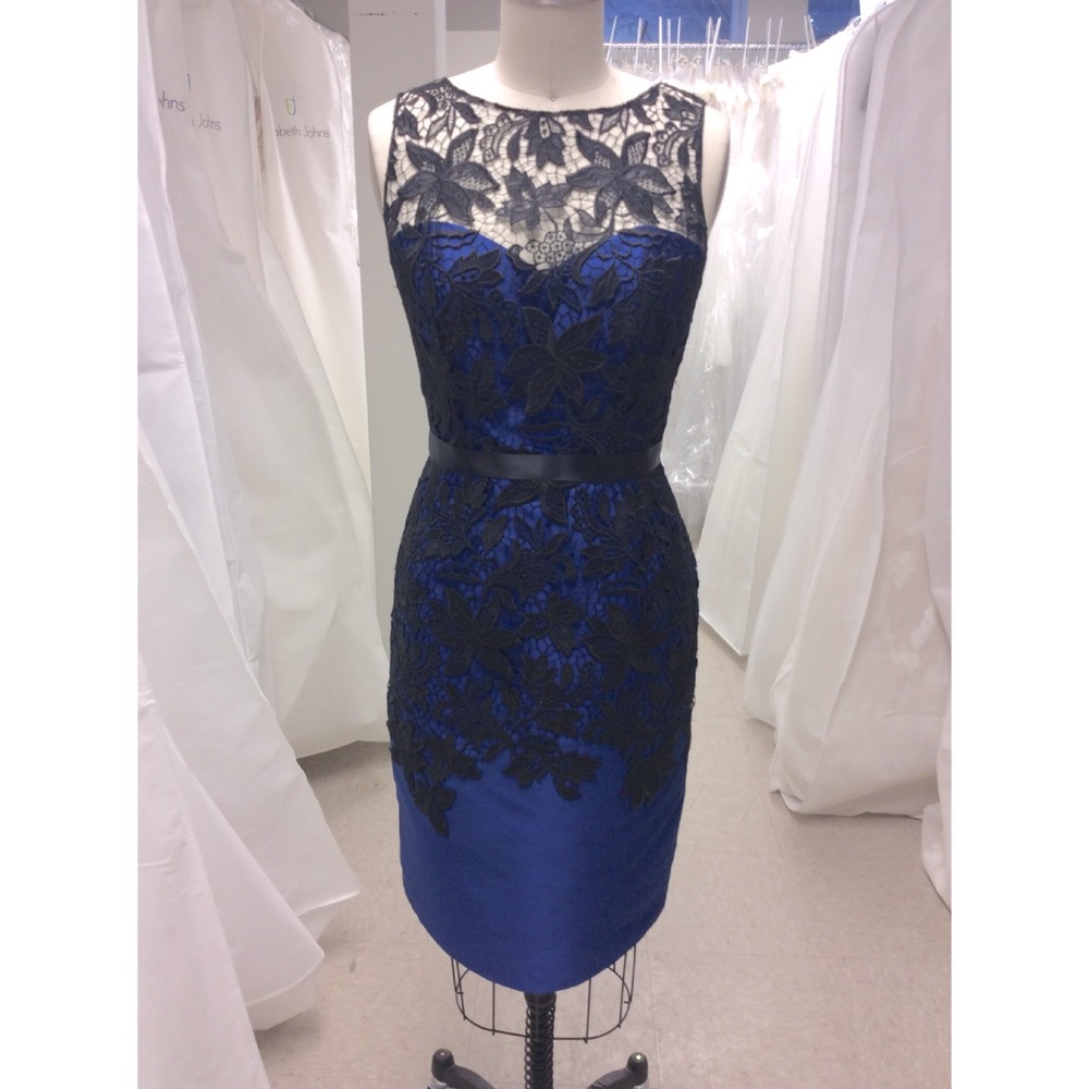 Liancarlo Blue/Black Cocktail Dress